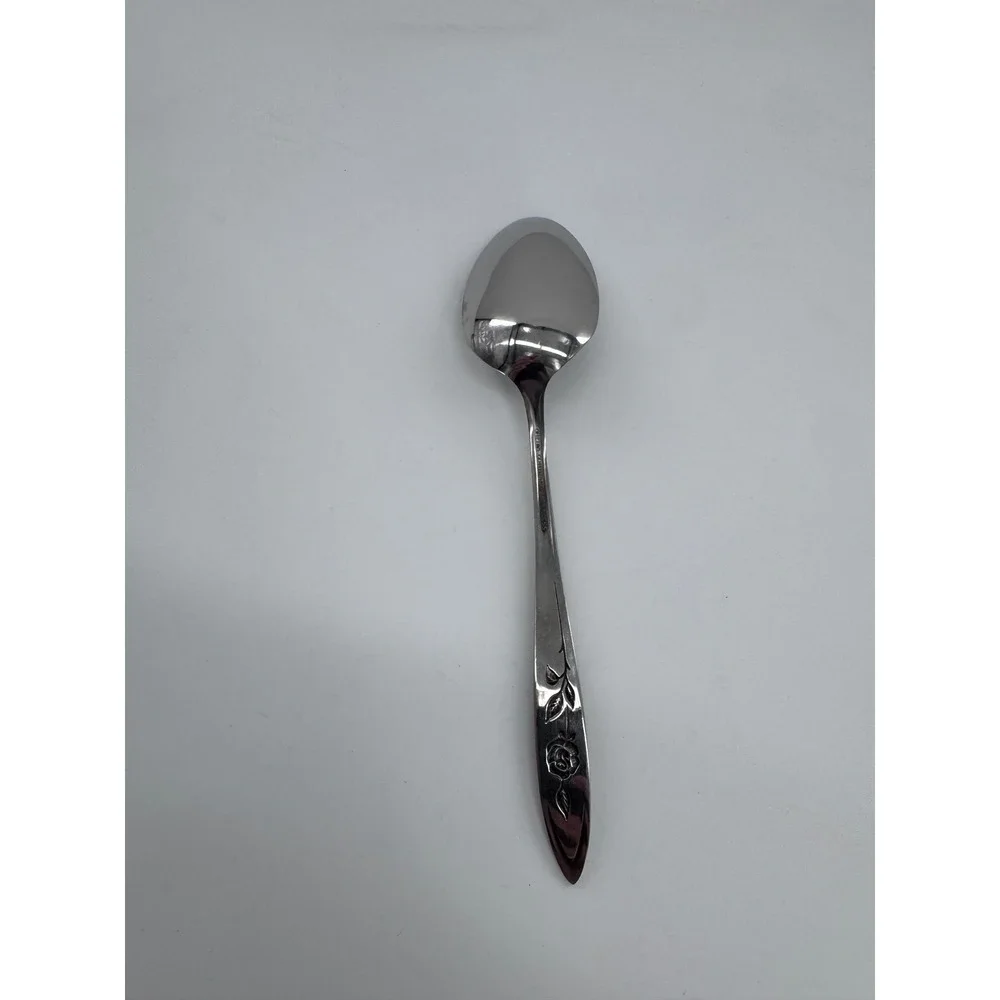 Oneida Community Stainless‎ My Rose Serving Spoon Dining Flatware
